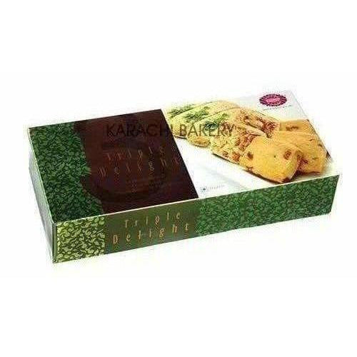 Buy Karachi Bakery Triple Delight Fruit Biscuit with Osmania and Green Pista from DrMediCart, Ship from India to USA