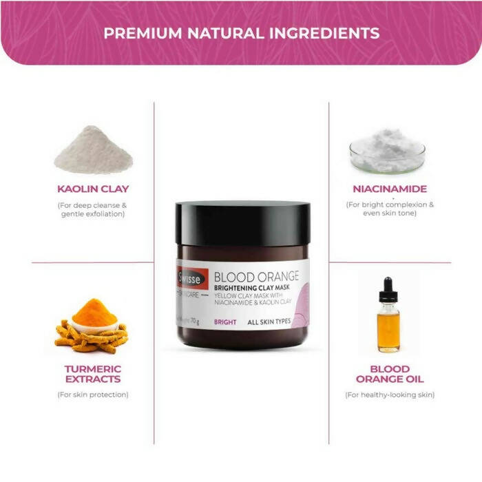 Swisse Blood Orange Brightening Clay Mask With Vitamin C - DrMediCart