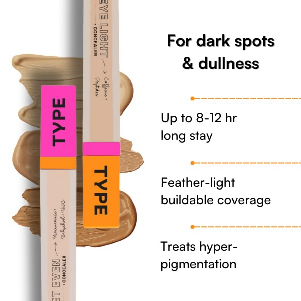 Type Beauty Get Even Concealer - Chai 30
