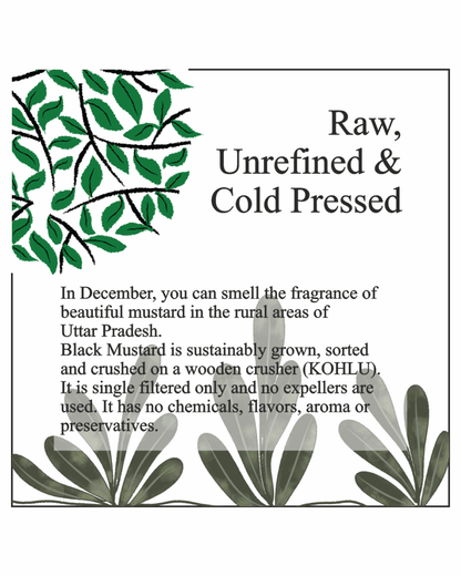 Asavi Cold Pressed Black Mustard Oil