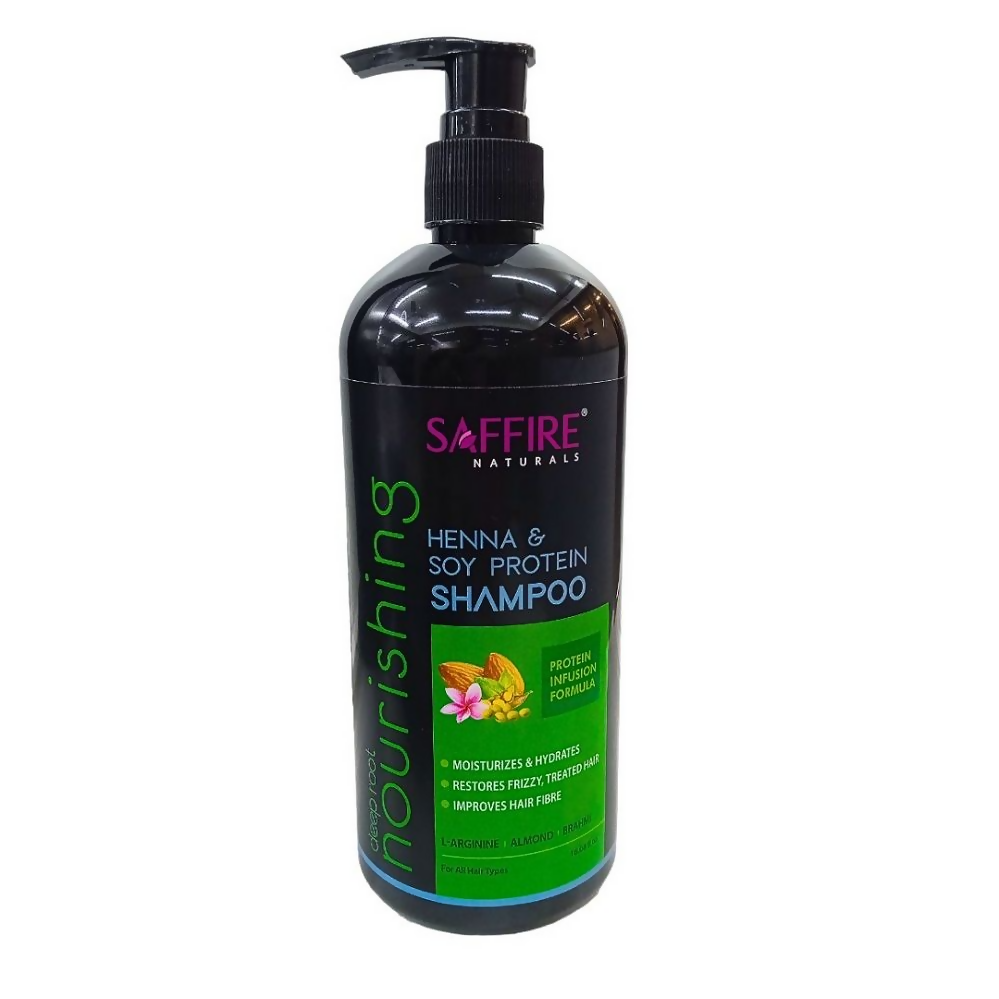 Saffire Naturals Henna & Soy Protein Deep Root Nourishing Shampoo