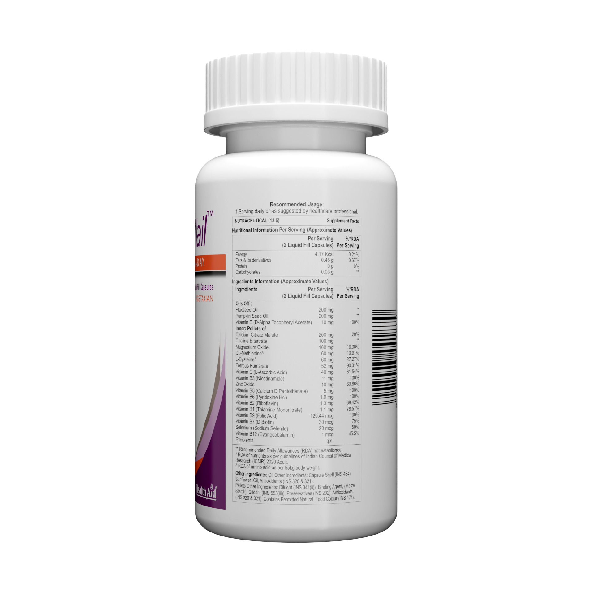 HealthAid HairSkiNail (Multivitamins for Hair, Skin and Nail) Tablets