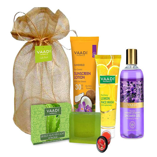 Buy Vaadi Herbals All Purpose Complete Skin Care Travel Kit from DrMediCart, Ship from India to USA