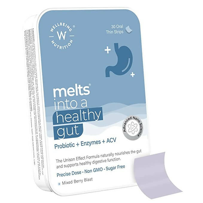 Wellbeing Nutrition Melts Healthy Gut Oral Strips - Drmedicart