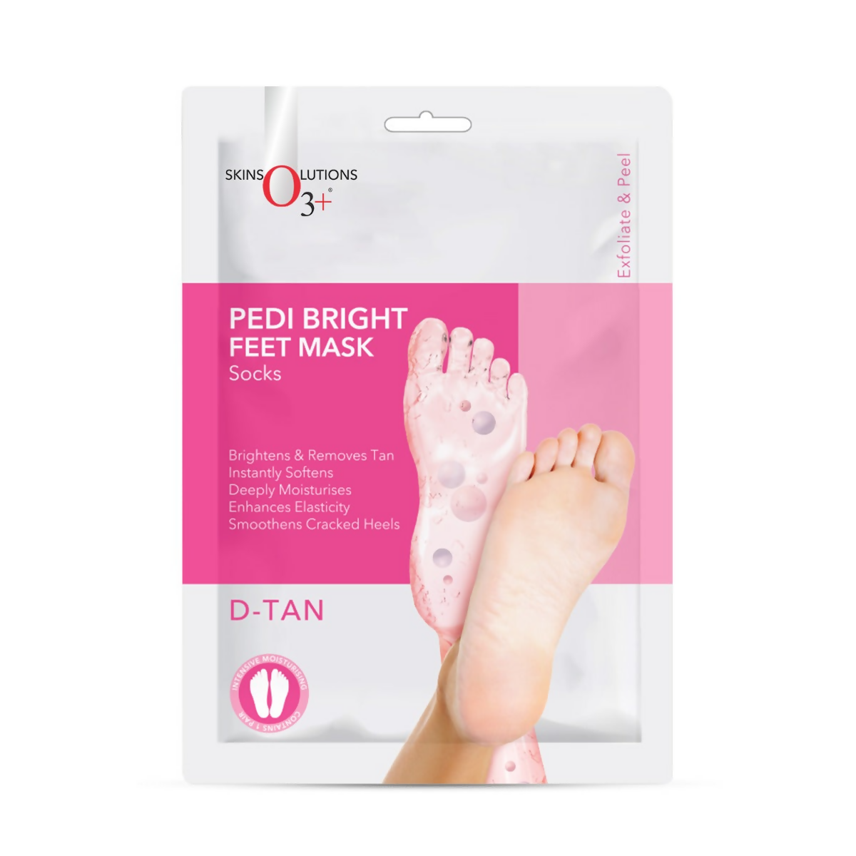 Professional O3+ Pedi Bright Foot Socks Cream Mask