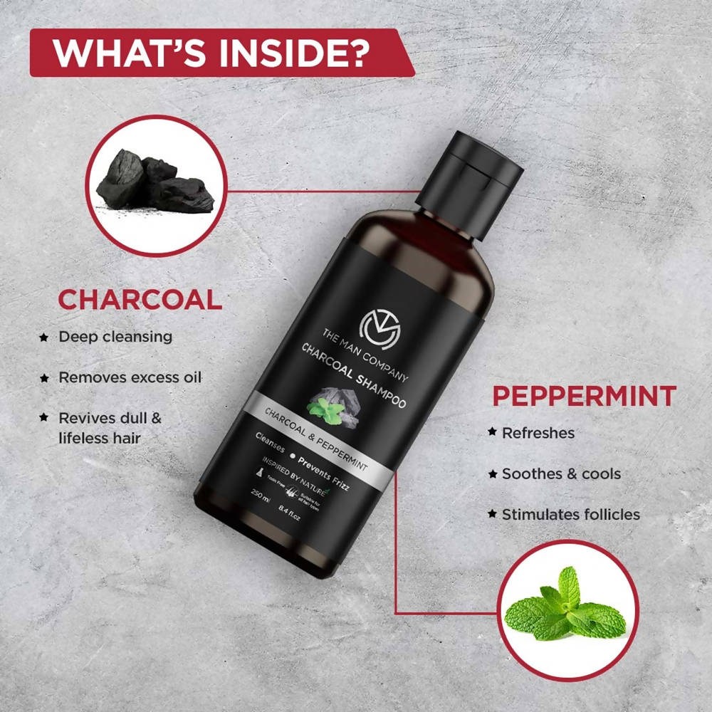 The Man Company Charcoal Shampoo - Drmedicart