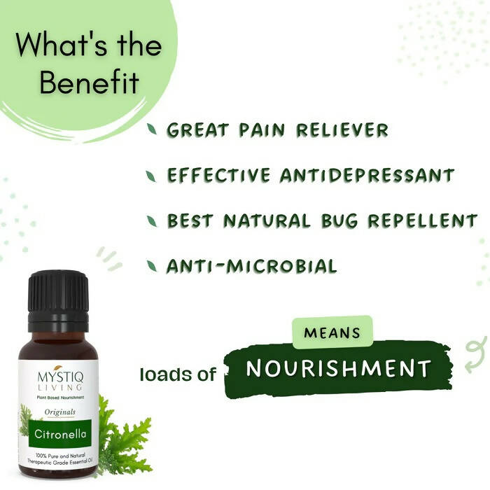 Mystiq Living Originals Citronella Essential Oil