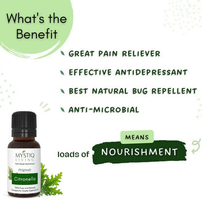 Mystiq Living Originals Citronella Essential Oil
