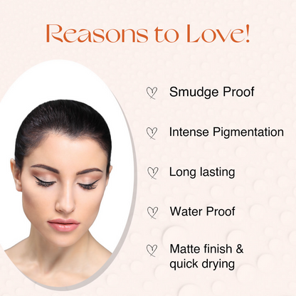 Nourish Mantra Liquid Eyeliner All-Day with Glycerine for Bold & Dramatic Eyes with SPF