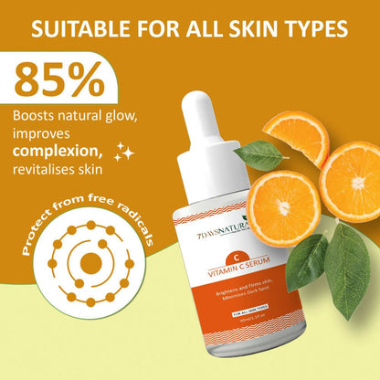 7 Days Vitamin C-Advance Radiance Booster Skin Brightening Face Glowing Serum