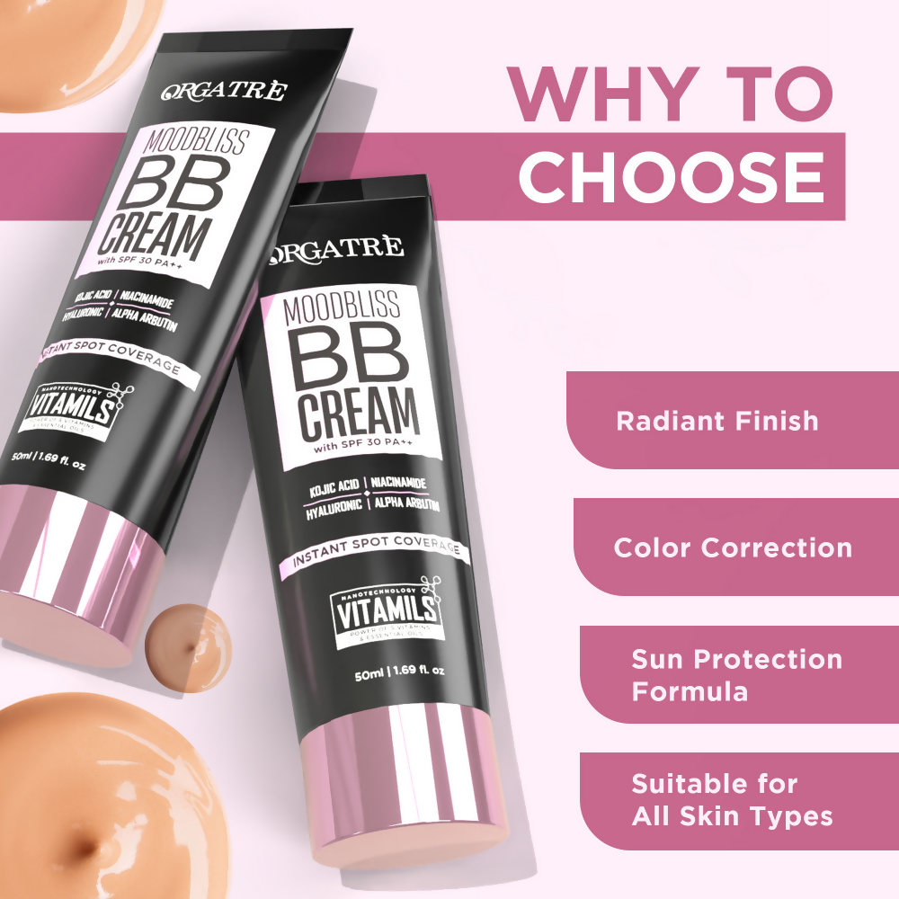 Orgatre Moodbliss BB Cream With SPF 30 PA++ - Dusk Brown-240