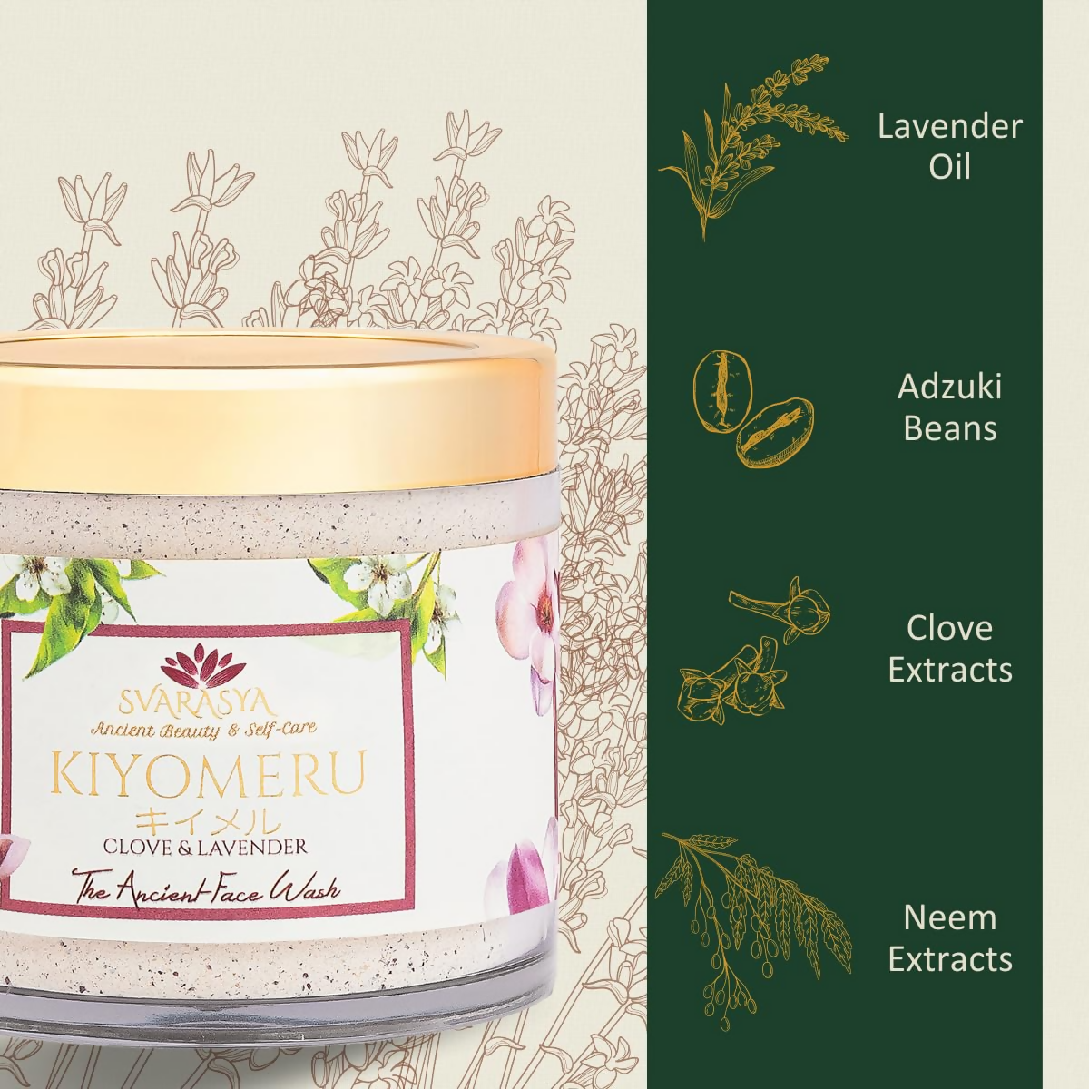 Svarasya Kiyomeru Natural Face Wash