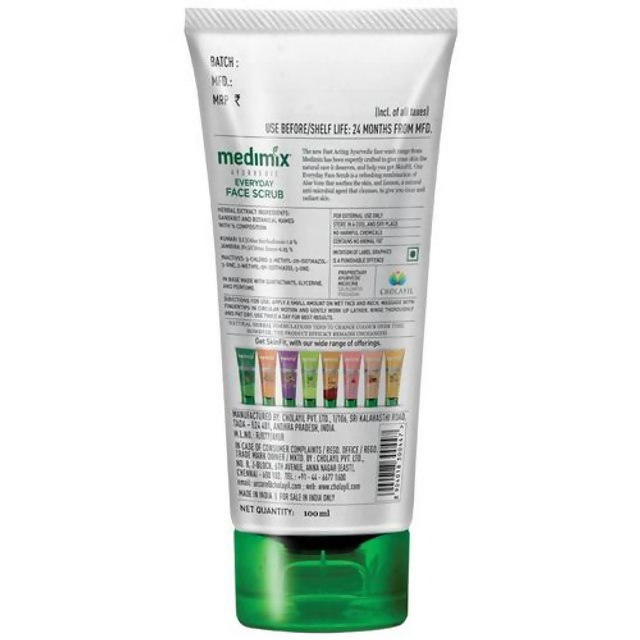 Medimix Ayurvedic Everyday Face Scrub with Aloe Vera & Lemon - DrMediCart