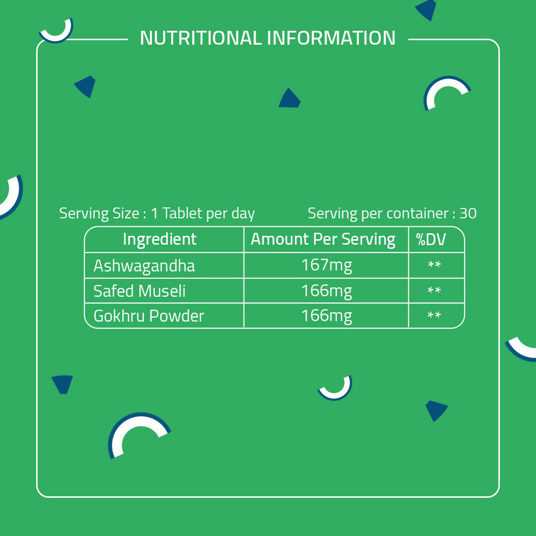 Laurik Ashwagandha Tablets With 5% Withanolides Ashwagandha For Natural Vitality For Men & Women