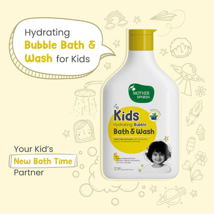 Mother Sparsh Kids & Baby Hydrating Bubble Bath & Wash for 3+ Boys & Girls
