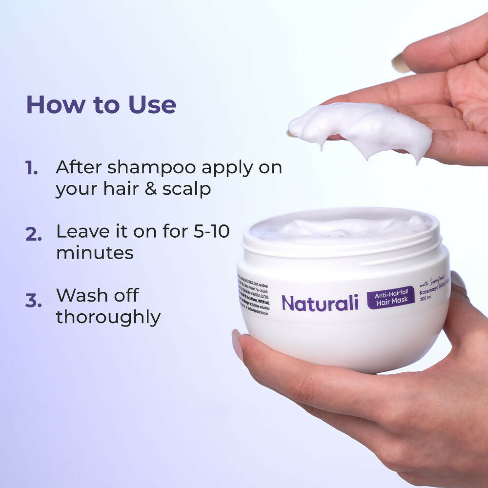Naturali Anti-Hairfall Hair Mask With Rosemary, Ginseng & Biotin