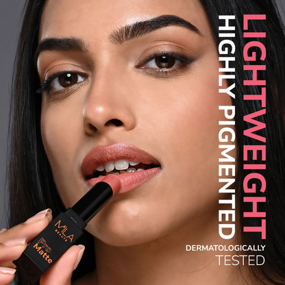 Mila Beaute Pro Matte Long Lasting Creamy Matte Finish Lipstick - Naina