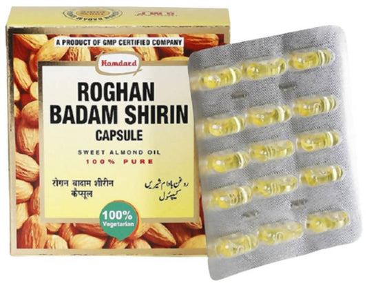 Buy Hamdard Roghan Badam Shirin Capsules from DrMediCart, Ship from India to USA