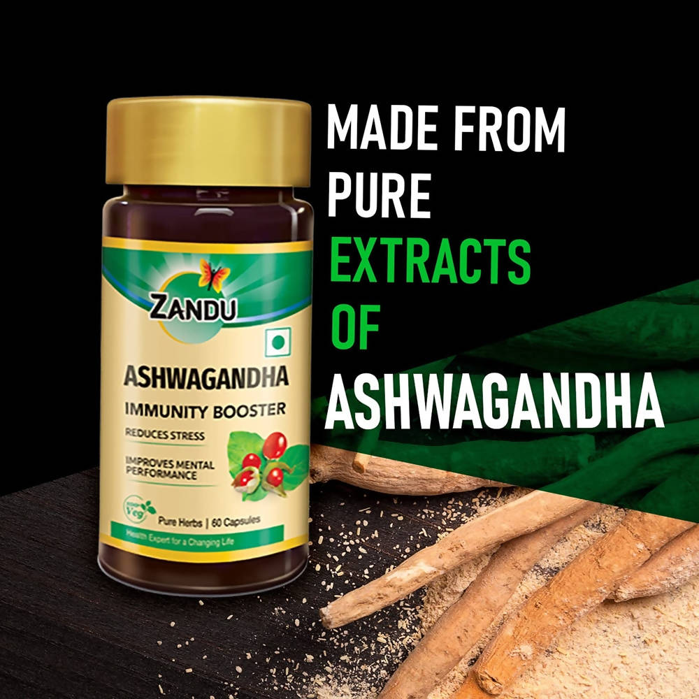 Zandu Ashwagandha Immunity Booster Capsules - Drmedicart