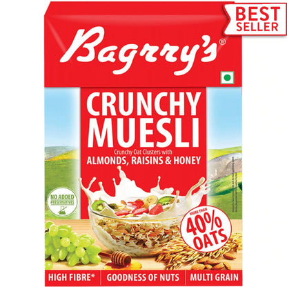 Buy Bagrry's Crunchy Muesli - Almonds, Raisins & Honey from DrMediCart, Ship from India to USA