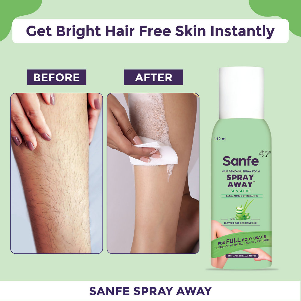 Sanfe Hair Removal Spray Foam Spray Away Sensitive