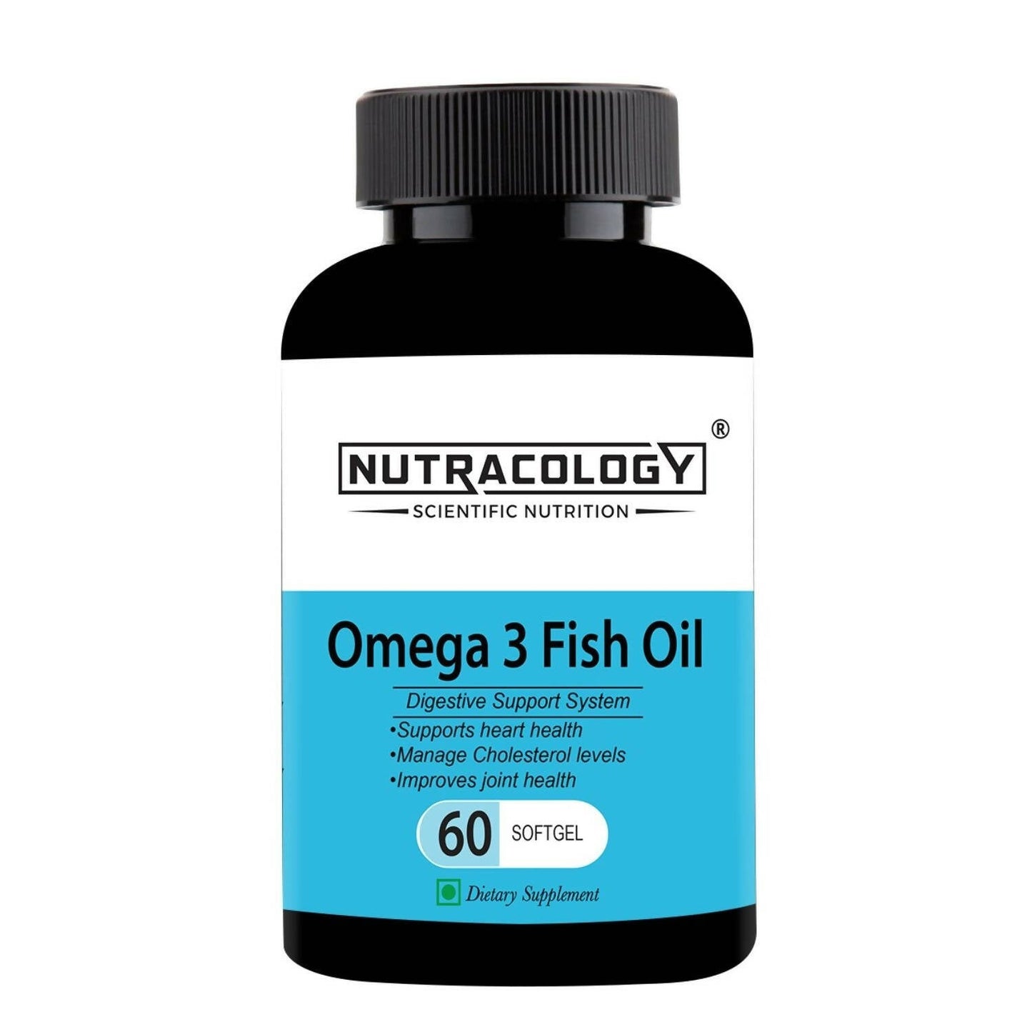 Nutracology Omega 3 Fish Oil 1000mg Capsules with Fish oil EPA + DHA Enriched Sofgels