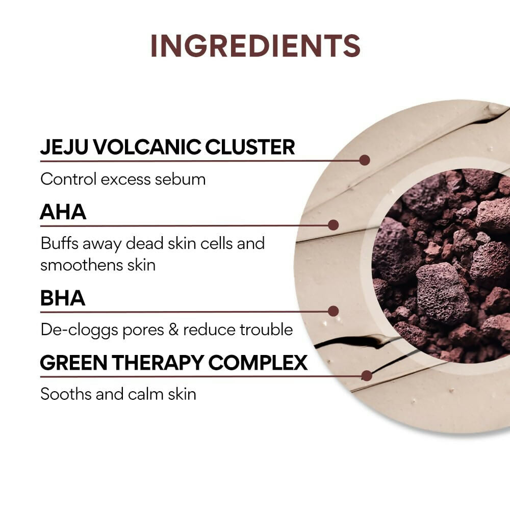 Innisfree Super Volcanic Pore Clay Mask 2X & Green Tea Foam Cleanser Combo