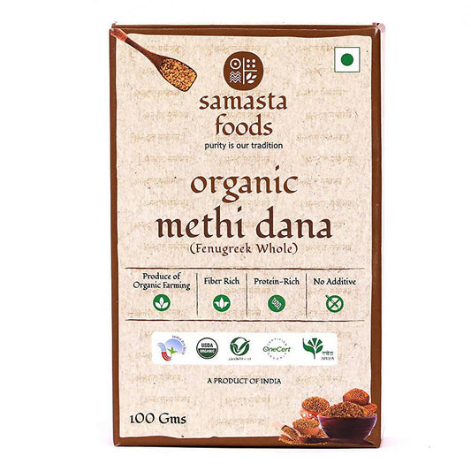 Samasta Foods Organic Methi Dana (Fenugreek Whole)