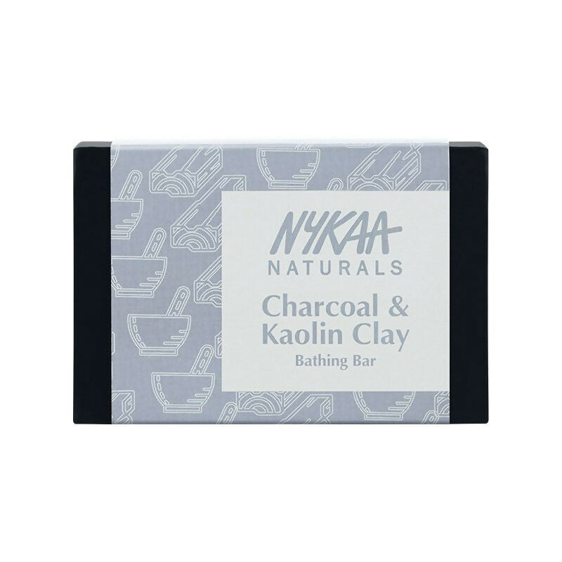 Nykaa Naturals Charcoal & Kaolin Clay Detox Bathing Soap - Drmedicart