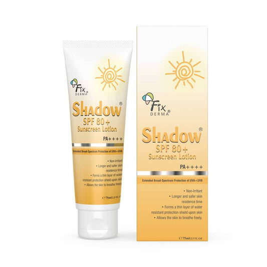 Buy Fixderma Shadow SPF 80+ Sunscreen Lotion from DrMediCart, Ship from India to USA