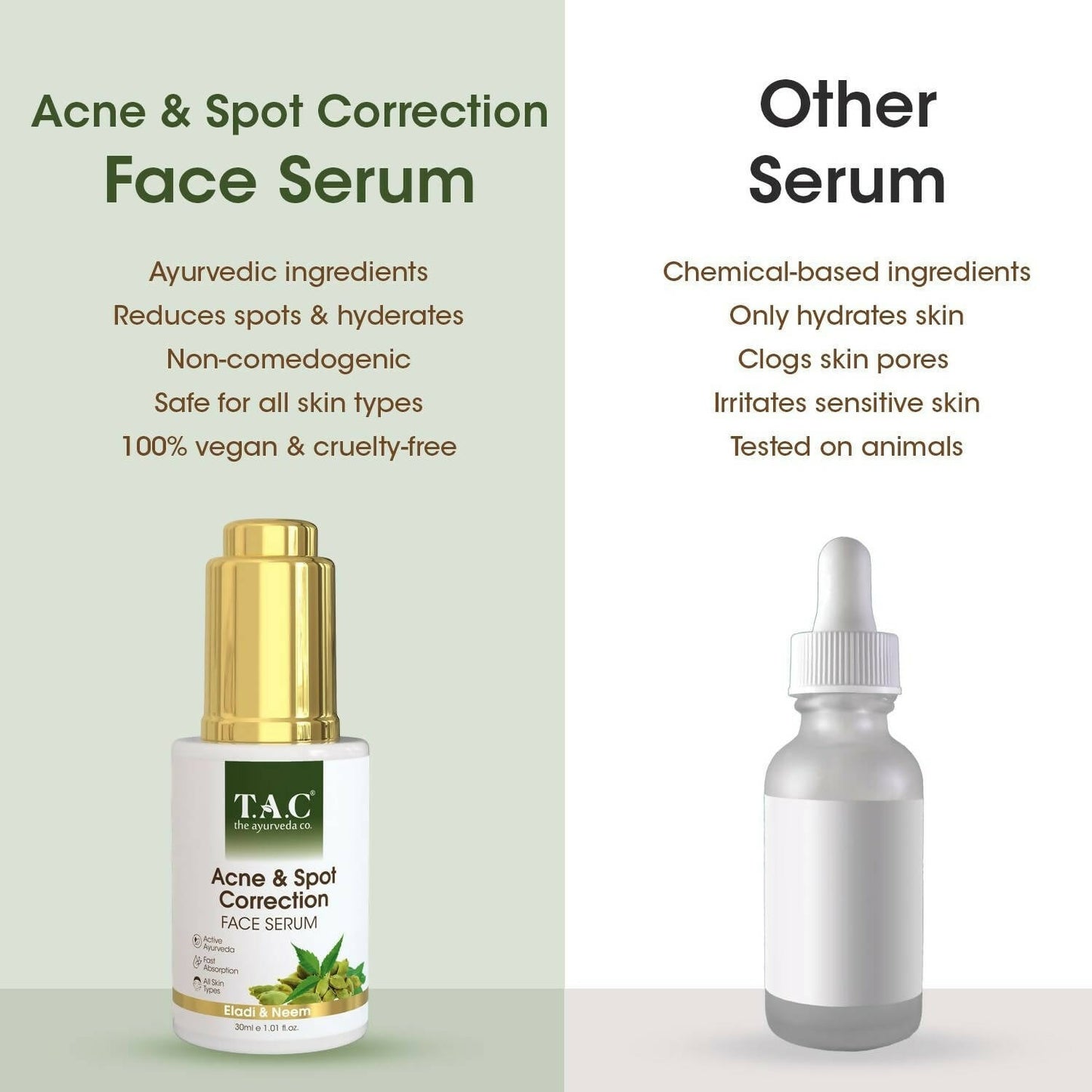 TAC   The Ayurveda Co. With Eladi And Neem Face Serum
