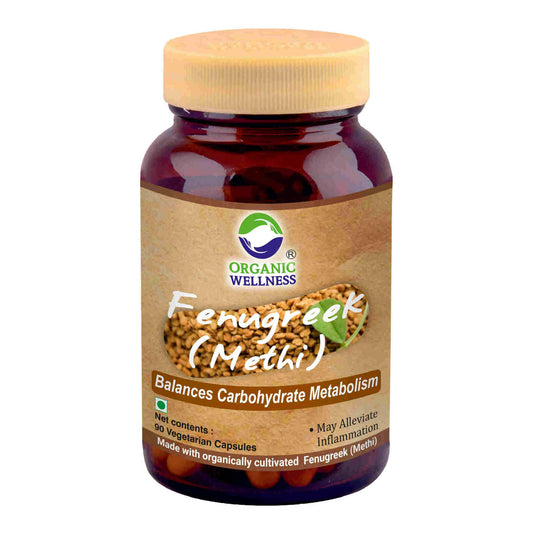Organic Wellness Fenugreek (Methi) Vegetarian Capsules