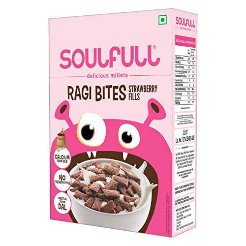Buy Soulfull Ragi Bites Strawberry Fills from DrMediCart, Ship from India to USA