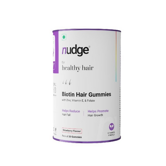 Nudge Biotin Hair Gummies - Strawberry Flavour