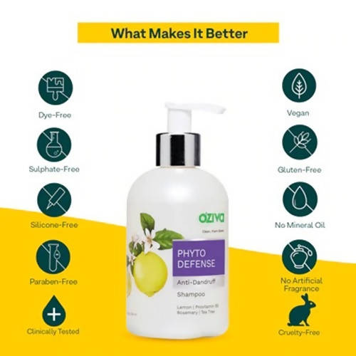 OZiva Phyto Defense Anti-Dandruff Shampoo