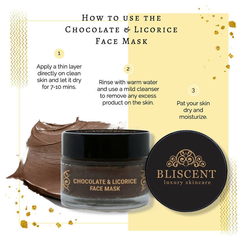 Bliscent Chocolate & Licorice Face Mask