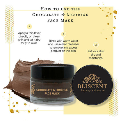 Bliscent Chocolate & Licorice Face Mask