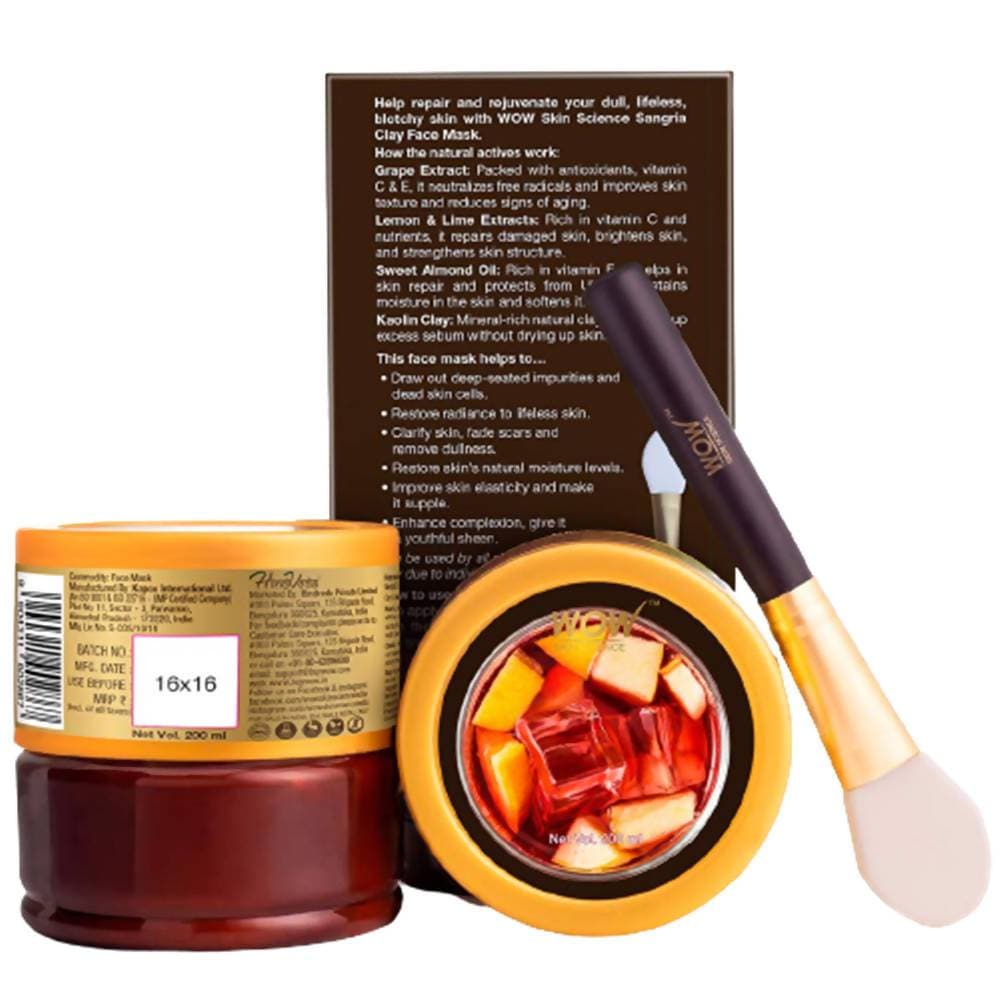 Buy Wow Skin Science Sangria Clay Face Mask from DrMediCart, Ship from India to USA