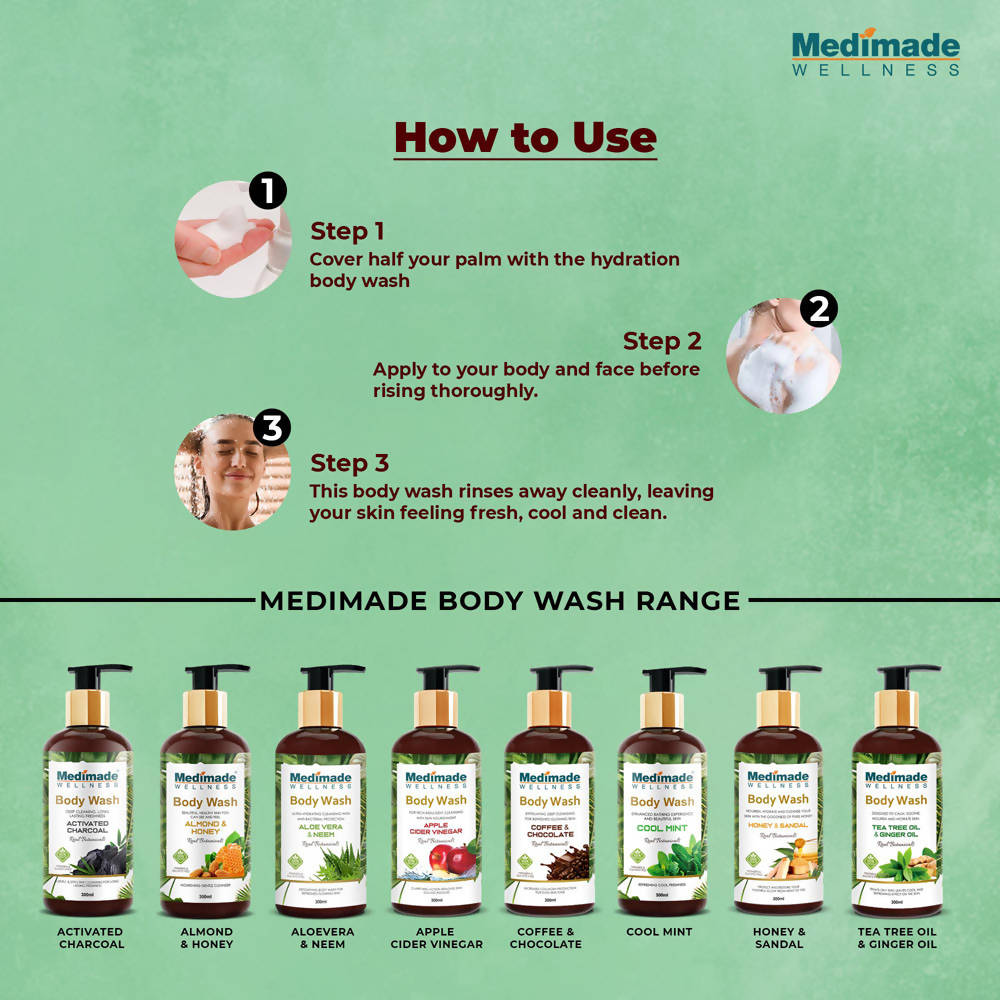 Medimade Wellness Tea Tree Oil & Ginger Oil Body Wash - DrMediCart