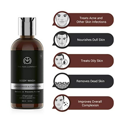 The Man Company Activated Charcoal Body Wash