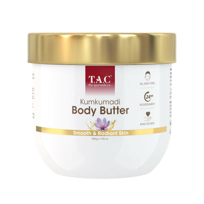 TAC - The Ayurveda Co. Kumkumadi Body Butter With Sandalwood, Saffron & Shea Butter