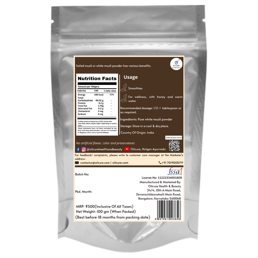 Nxtgen Ayurveda Musli White Powder