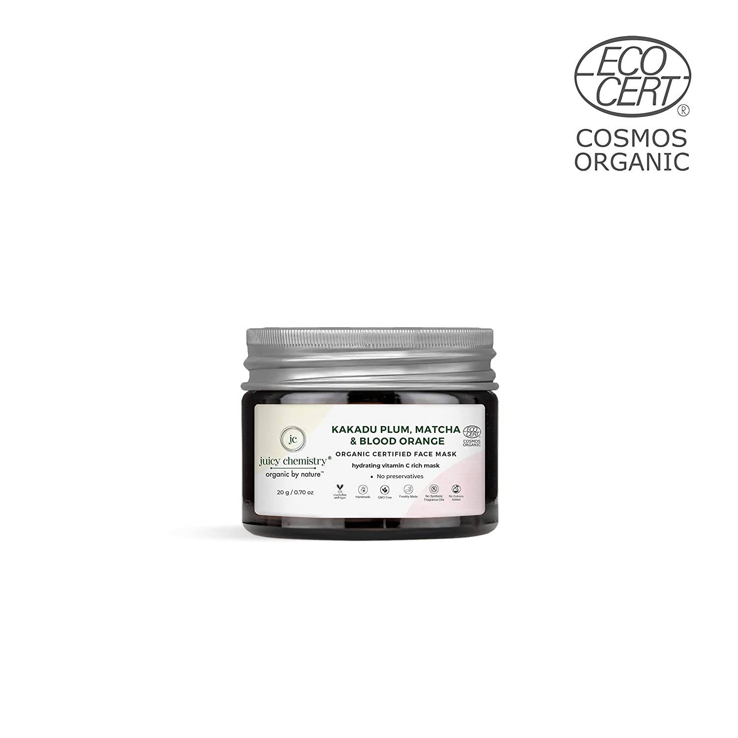 Juicy Chemistry Kakadu Plum, Matcha & Blood Orange Face Mask
