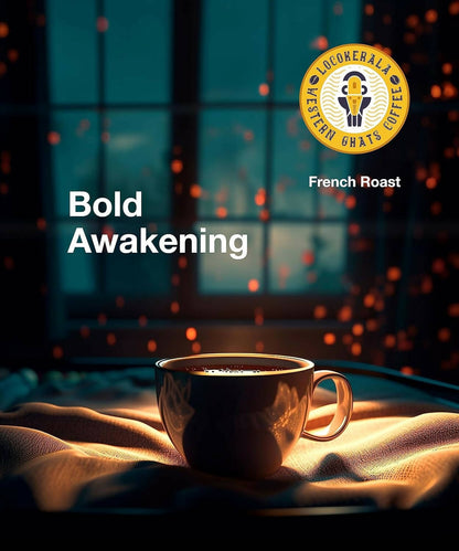 LocoKerala Western Ghats French Roast Arabica Whole Bean Coffee