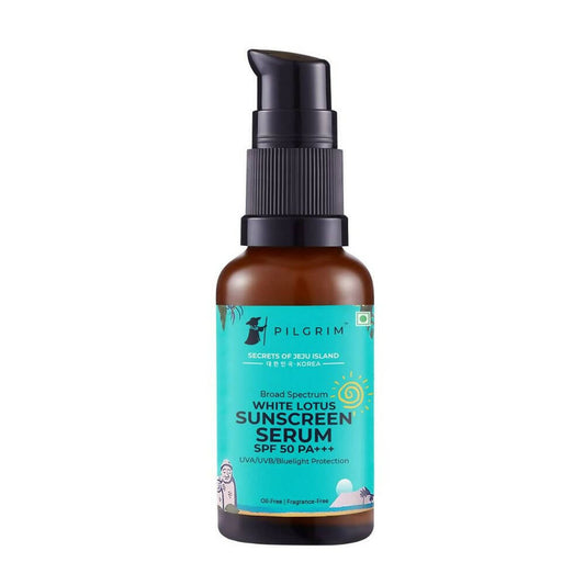 Buy Pilgrim White Lotus Sunscreen Serum SPF 30 PA+++ from DrMediCart, Ship from India to USA