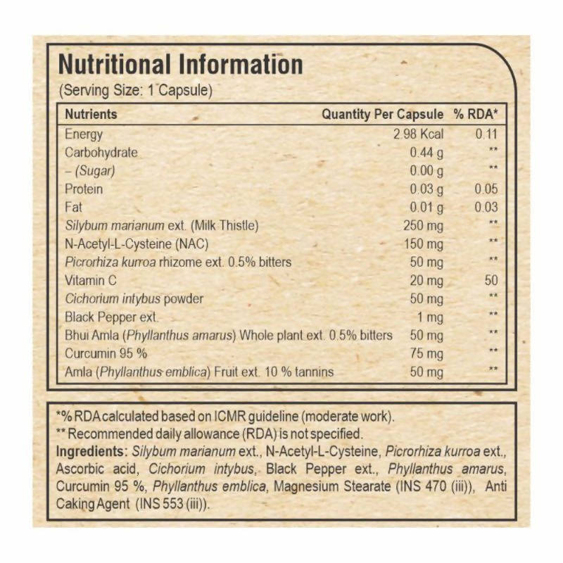Pure Nutrition Naturals Milk Thistle Liver Detox Veg Tablets
