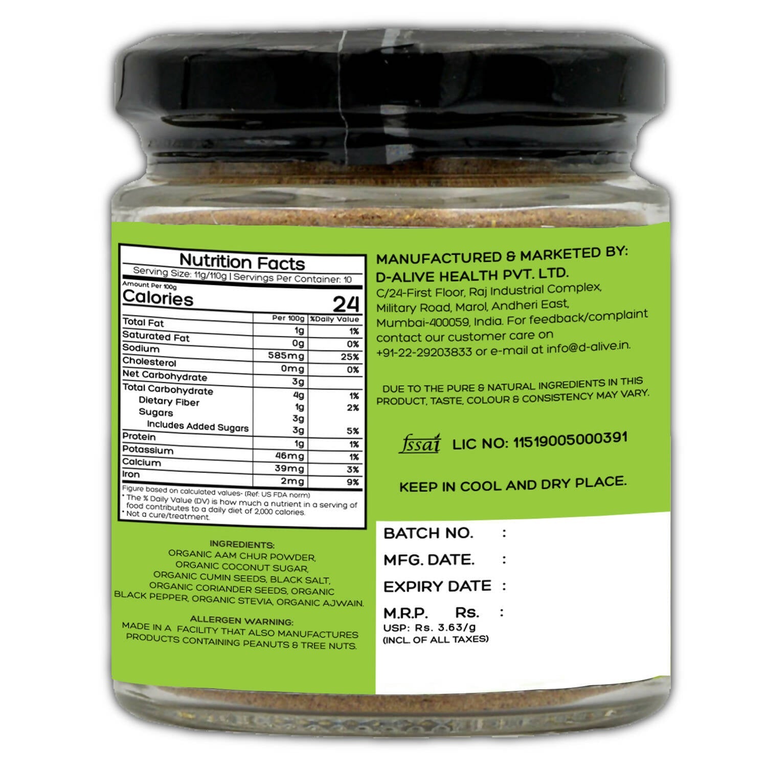 D-Alive Masala Soda Instant Drink Premix - Drmedicart
