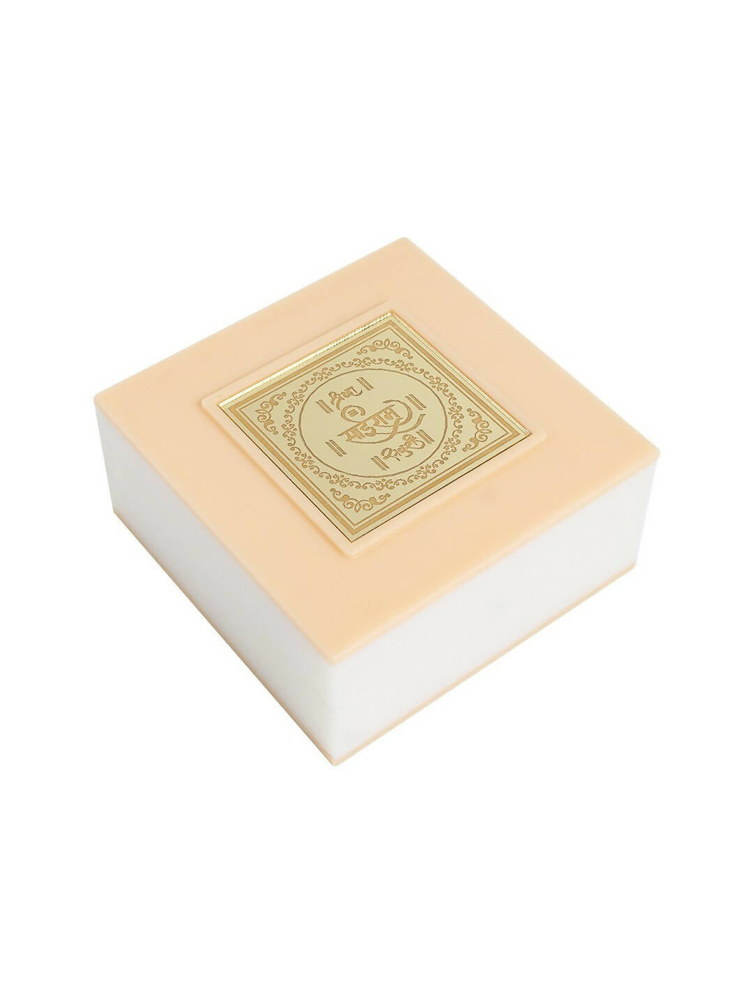Golden Peacock White 24 Ct Gold Polished White SaiBaba Wood Prayer Box