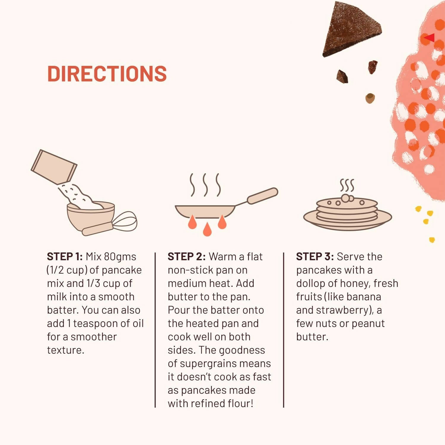 Mille Banana Choco-Chip Millet Pancake