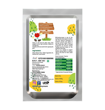 Littlecherrymom Whole Wheat Khakhra – Jeera
